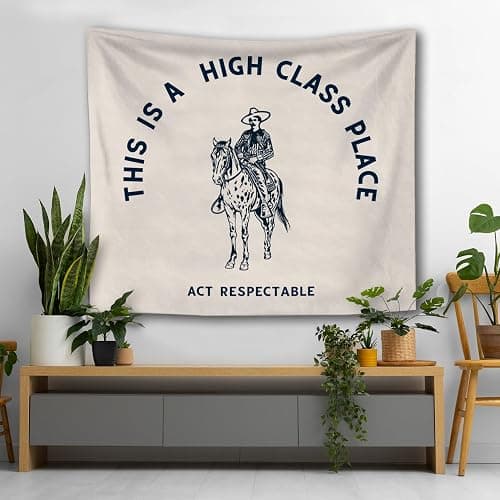 Foritho Cowboy Western Tapestry, Vintage Western Rodeo Cowboy Tapestry Wall Hanging, Funny Country Southwestern Wall Tapestries for Bedroom Living Room Home Office Decor, 50x60 Inch thumbnail 6