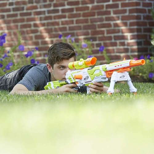NERF Longstrike Modulus Toy Blaster with Barrel Extension, Bipod, Scopes, 18 Elite Darts & 3 Six-Clips (Amazon Exclusive) - Standard thumbnail 6