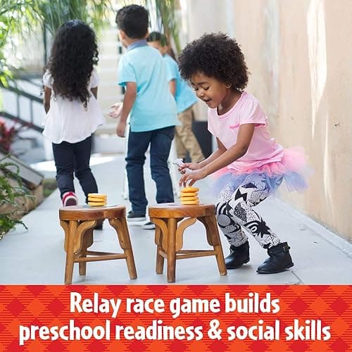 Educational Insights Pancake Pile-Up, Sequence Relay Board Game for Preschoolers, For 2-4 Players, Easter Basket Stuffers for Kids, Gift for Kids Ages 4+ thumbnail 3
