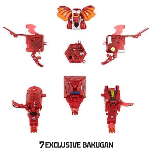 Bakugan GeoForge Dragonoid, 7-in-1 Includes Exclusive True Metal Dragonoid and 6 Geogan Collectibles, Kids Toys for Boys thumbnail 3