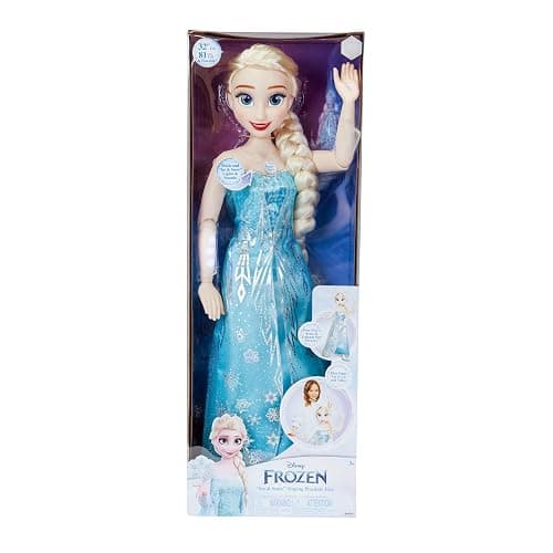 Disney Frozen Elsa Doll, 100 Ice Powers, Light Up & Music Sounds, Stands 32 Inches Tall, Sings 'Let It Go', Great for Girls thumbnail 6
