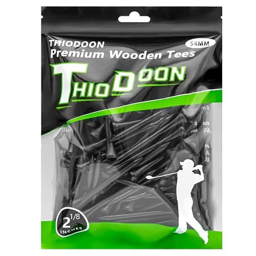 THIODOON Golf Tees Professional Natural Wood Golf Tees Pack of 100, Golfing Tees Multiple Colors Size 3-1/4 inch, 2-3/4 inch or 2-1/8 inch, Tall Golf Tees Bulk Reduce Side Spin and Friction - Image 1