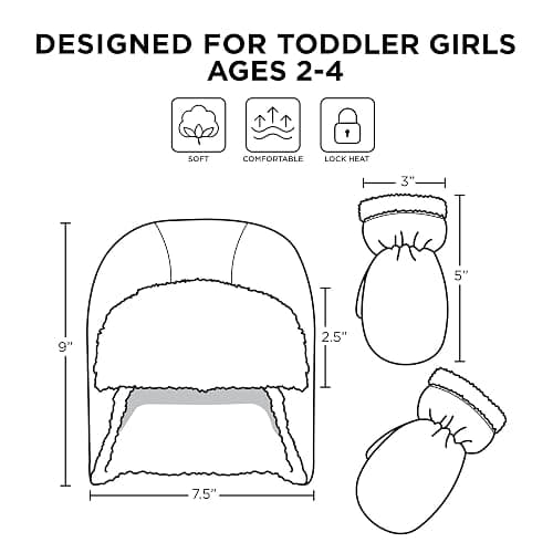 Disney Girls Toddler Winter Hat and Mittens Set Ages 2-4 Or Minnie Mouse Hat and Kids Gloves Set for Ages 4-7 thumbnail 6