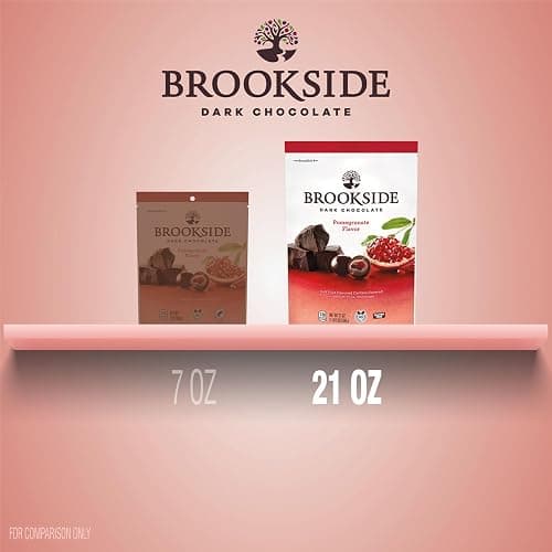 BROOKSIDE Dark Chocolate and Pomegranate Flavored Snacking Chocolate Bag, 21 oz thumbnail 5