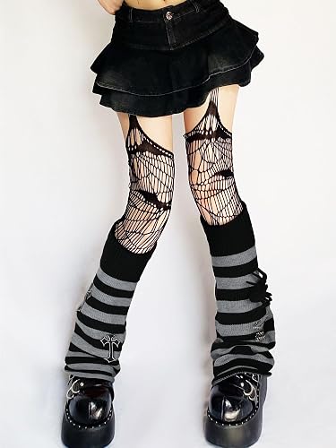 Lebaley Kawaii Leg Warmers Y2K Harajuku Legs Warmer for Girls Women Lolita Accessorie Gothic Long Sock Winter Ankle Warmers thumbnail 5