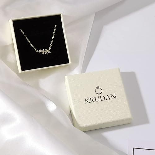Krudan Dainty Gold Necklaces for Women Cubic Zirconia 14k Gold Plated Layered Necklaces Cute Y Drop Necklace Simple Diamond Choker Necklaces Trendy Jewelry Gifts thumbnail 7