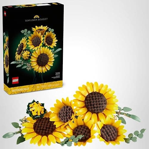 LEGO Botanicals Sunflower Bouquet Building Set for Adults, Ages 18+ - Gift for Birthdays - Artificial Flowers for Home Office, Bedroom or Desk Decor - 11502 thumbnail 8
