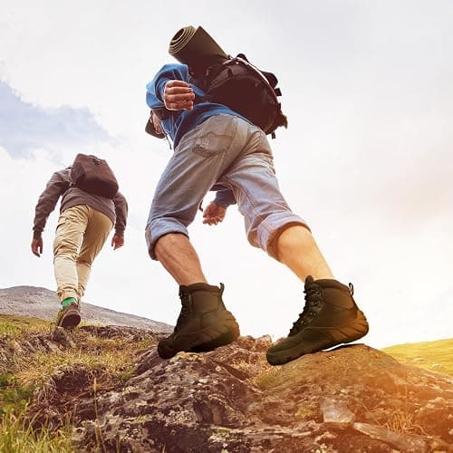 FREE SOLDIER Men's Waterproof Hiking Boots Tactical Work Boots Outdoor Lightweight Military Boots thumbnail 9