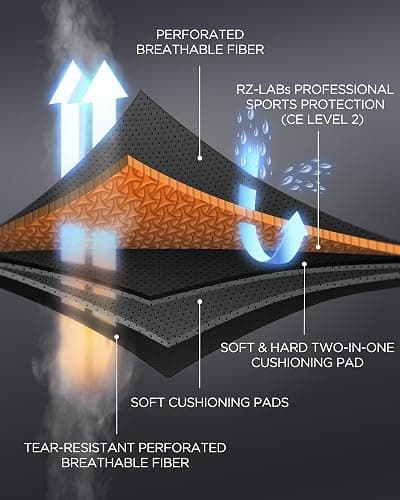 SHINYPRO Protective Padded Shorts for Snowboarding and Skating,Tear Resistance Butt Pad Heavy Duty Protection thumbnail 6