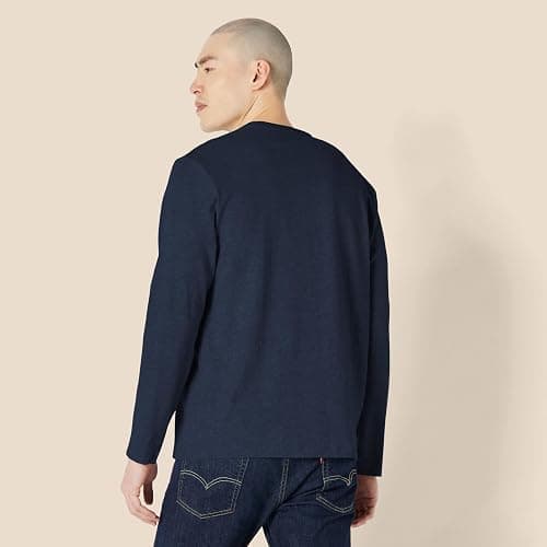 Amazon Essentials Men's Regular-Fit Crewneck T-Shirts, Long-Sleeve thumbnail 3