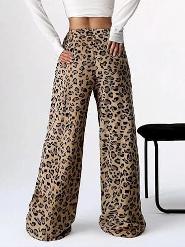 Womens Fuzzy Fleece Pajama Pants Fluffy Pj Bottoms Plush Fall Winter Cozy Warm Pajamas Cute Flannel Lounge Pant thumbnail 5