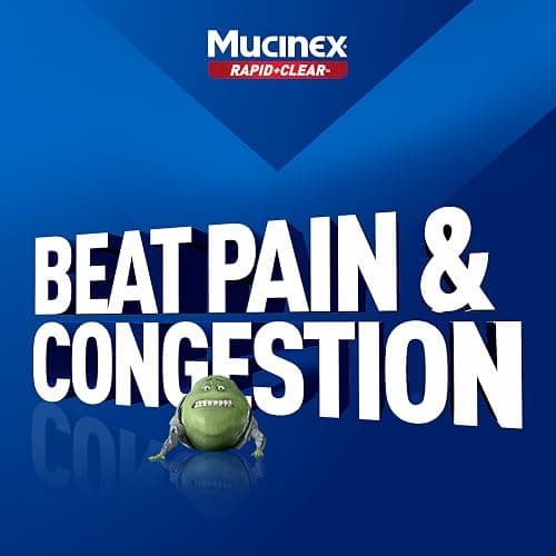 Mucinex Rapid Clear Maximum Strength Cold Medicine & Expectorant, Fever, Pain, Headache, & Excess Mucus Relief with Acetaminophen & Guaifenesin, Rapid Release Caplets for Adults, 20 Count - Day - New Formulation - 20 Count (Pack of 1) thumbnail 6