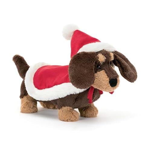 Jellycat Winter Warmer Otto Sausage Dog Stuffed Animal, 7.5 inches - Dogs & Puppies Plush Toy - Classic Children's Gift - Christmas - Image 1