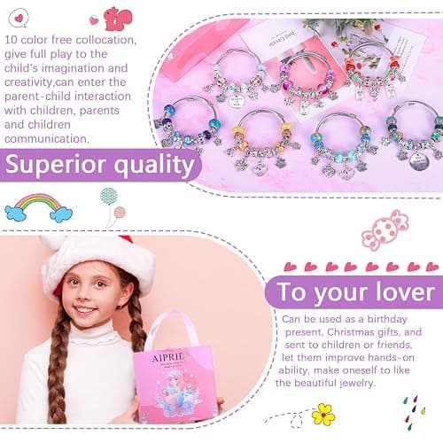 AIPRIDY Assorted European Craft Beads Large Hole Lampwork Spacer Beads Colorful European Beads for DIY Necklace Bracelet Jewelry Making (Lucky Beads) AI-Beads-Mixed 8-15 thumbnail 5