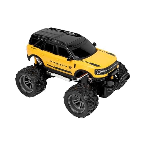 New Bright #1688 11.5" Radio Control Ford Bronco RC Car 1:16 Scale, 2.4GHz Remote, Forward/Reverse, Left/Right Steering, 100ft Range, Durable Plastic, Kids 6+, Easy Controller, Yellow Finish thumbnail 3