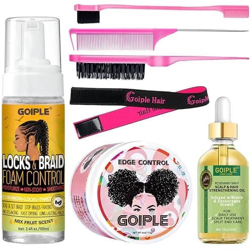 Goiple Edge Control Wax for Women - Strong Hold, Non-Greasy Smoother, Styling Wax for Black Hair - No Flaking, Rosemary Oil for Growth, Braiding Gel, Braid Mousse, Shine - Image 1