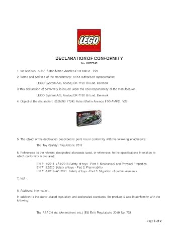 LEGO Speed Champions Aston Martin Aramco F1 AMR24 Race Car Toy with a Collectible Formula 1 Driver Minifigure - Model Kits for 10+ Year Old Boys & Girls or Adult Motorsport Fans 77245 thumbnail 14