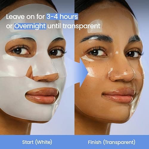BIODANCE Hydro Cera-nol Real Deep Face Mask 4 Pcs | After Sun Care, Sunburn Relief, Soothing | Hydrogel Overnight Mask | Korean Face Mask for Glass Skin | Korean Skincare thumbnail 5