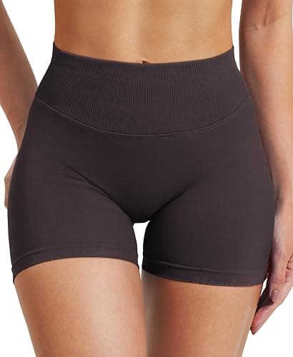 VOYJOY Women Workout Impact Shorts 2.5"/ 3.6"/ 4.5"/ 6" Scrunch Butt Lifting Gym Seamless Booty Biker Shorts thumbnail 3