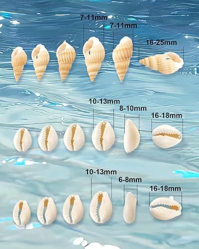 DoDoBeads 100 Pcs Natural Cut Oval Seashells for Crafts, Jewelry Making, and Hair Adornment - with Holes for Easy Use thumbnail 3
