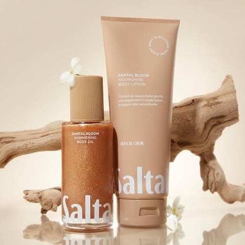 Saltair Shimmering Body Oil - Santal Bloom Scented Dry Oil Moisturizer with Light-Reflecting Pearl Pigments. Moisturizing Glow for All Skin Types - 4 Fl Oz thumbnail 6