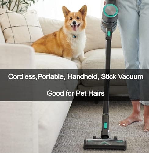 Wyze Cordless Vacuum Cleaner with 20000Pa Powerful Suction, Lightweight Stick with HEPA Filter, 300W Powerful Brushless Motor, 40mins Runtime in Eco Mode, for Home Hard Floor Carpet Pet Hair thumbnail 3
