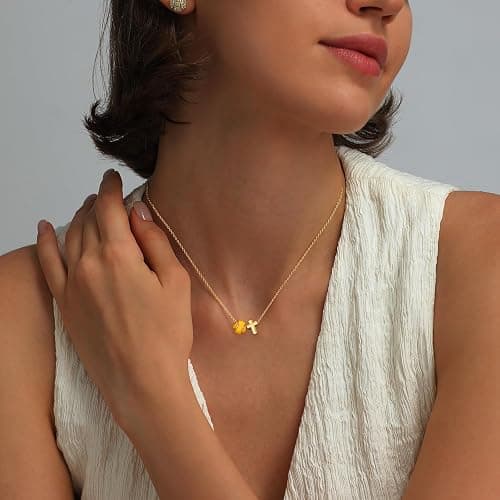 Pavkki Softball/Soccer/Volleyball/Basketball Necklace for Girls Women, 14K Gold/Silver Plated Cross Pendant Accessories Christian Religious Jewelry Gifts for Lovers thumbnail 3