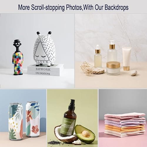 Yoocheese Photo Backdrop for Product Photography, 16.5×11.7in Compact Kit | Tabletop photography for food, jewelry and small products. Designed for UGC creators, online sellers and small businesses. thumbnail 5