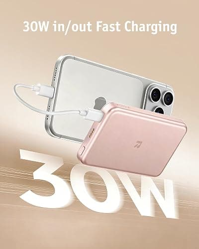 RORRY AuraDock Charging Station for Apple,10000mAh Detachable Power Bank | 3 in 1 for Magsafe Charger, 30W PD Wireless Magnetic Charging Station for iPhone, Apple Watch, AirPods thumbnail 8