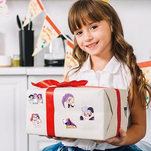 74Pcs Cute Anime Stickers, Cute Cartoon PVC Movie Decals, Perfect for Laptop, Phone Case, Helmet, Water Bottle, Travel Case, Guitar, Ideal Gift for Kids and Adults thumbnail 4