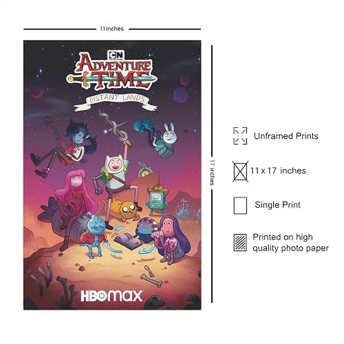 XIHOO Christ-EZ Anime Cartoons Adventure Time Distant Lands Wall Art Print Poster Home Decor Premium - Matte poster Frameless Gift 11 x 17 inch(28cm x 43cm) thumbnail 2