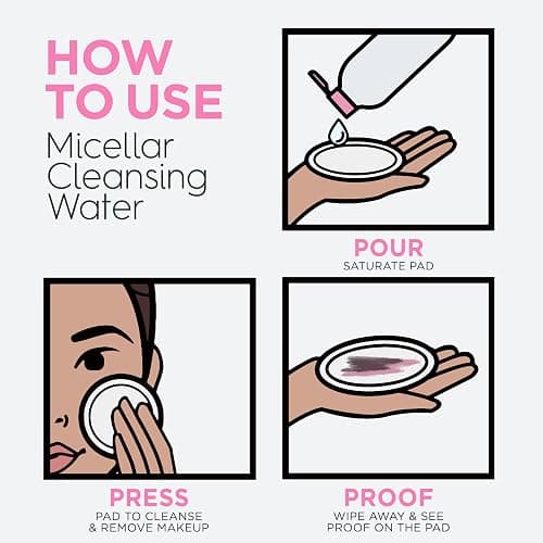 Garnier Micellar Cleansing Water, All-in-1 Makeup Remover and Facial Cleanser, For All Skin Types, 3.4 Fl Oz (100mL), 1 Count (Packaging May Vary) thumbnail 7