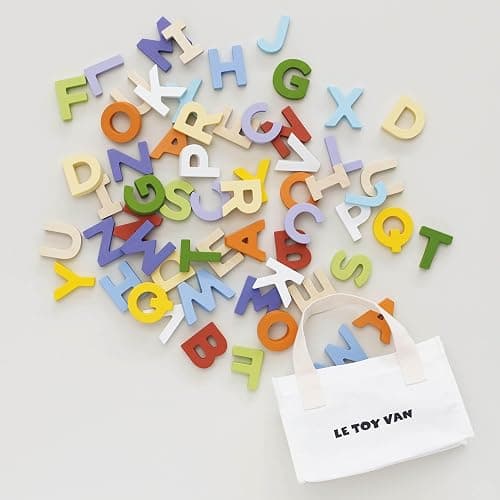 Le Toy Van - Wooden Letters in a Bag Toy, Plastic Free | Suitable for Age 18+ Months thumbnail 3