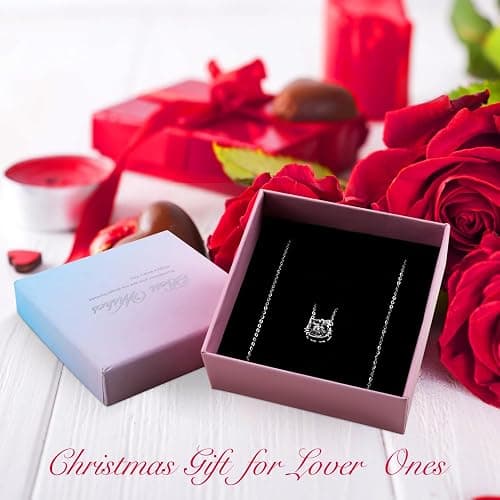 Lmgy sterling silver contour pendant necklace, girl's jewelry 18 necklace, fashionable accessory necklace, can be the gift for girls. thumbnail 5