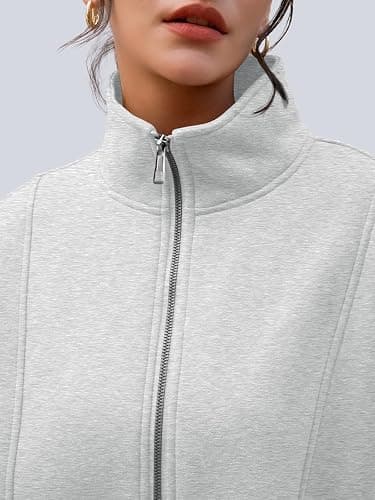AUTOMET Women's Quarter Zip Oversized Sweatshirt Fleece Mock Neck Pullover | Half Zip, Pockets, Thumb Hole, Teen Oversized Hoodie, Pullover Fleece Jacket, Fall Clothes, Cozy Winter Outfits thumbnail 5