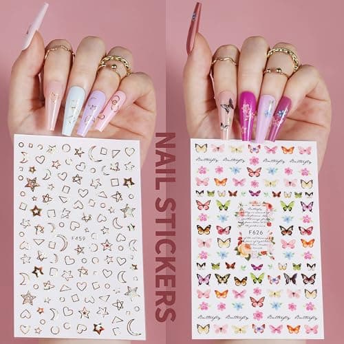 Teenitor Full Cover Color Press On Coffin Nails, 576pcs Fake Nail Tips in 24 Colors, Glue On Long Ballerina False Nails thumbnail 6