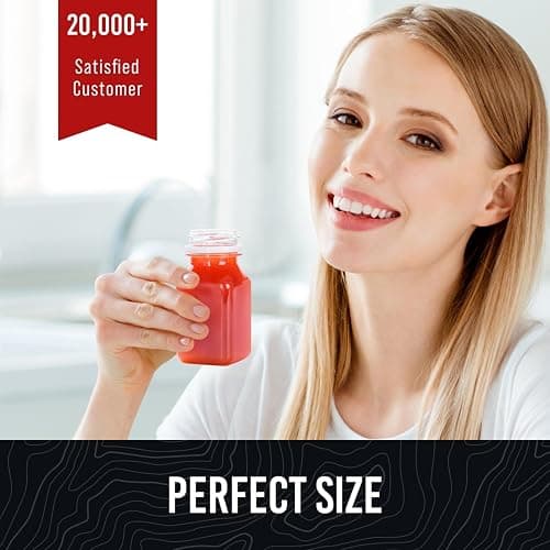 Norcalway 10pcs 2oz Plastic Shot Bottles with Caps - Ginger Shot - Freezer Safe, Leak Proof, BPA Free, Food Grade Small Plastic Travel Bottles with Caps thumbnail 5