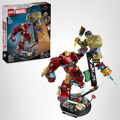 LEGO Marvel Epic Battle: Hulkbuster vs. The Hulk Building Toy for Boys & Girls - Avengers: Age of Ultron Display & Play Set W/2 Minifigures for Kids, Ages 9+ - Gift Idea for Birthdays - 76343 thumbnail 7