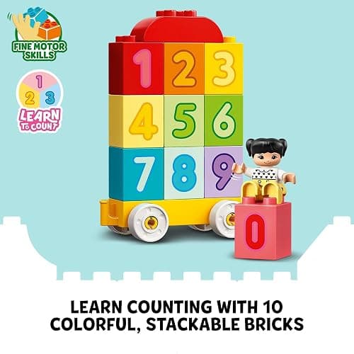 LEGO DUPLO Number Train Toy - Learn to Count - Building Blocks for Toddlers, Girls & Boys, Ages 1.5+ - Sensory Toys for Early Development & Cognitive Skills - Gift for Christmas - 10954 thumbnail 4
