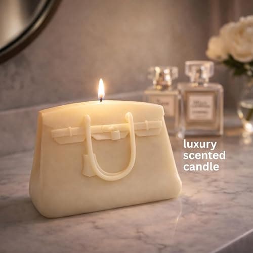Handbag Candle in GiftBox - Air Wax - Designer-Inspired Luxury Gifts for Women - Birthday Gift for Women - Unique Gift for Her - Bougie Gifts for Girlfriend - Luxury Home Decor thumbnail 3