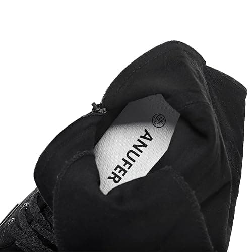 Momuk Long Rivet Knee High Canvas Boots Punk Style for Women & Girls thumbnail 7