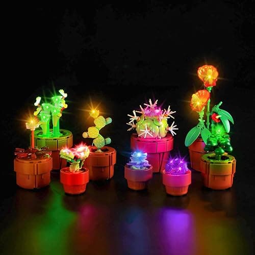 LocoLee Licht Kompatibel mit Lego Mini Pflanzen, Led Beleuchtungs Compatible with LEGO 10329 Icons Tiny Plants - Nur Lichter Set, Kein Modell - Image 1