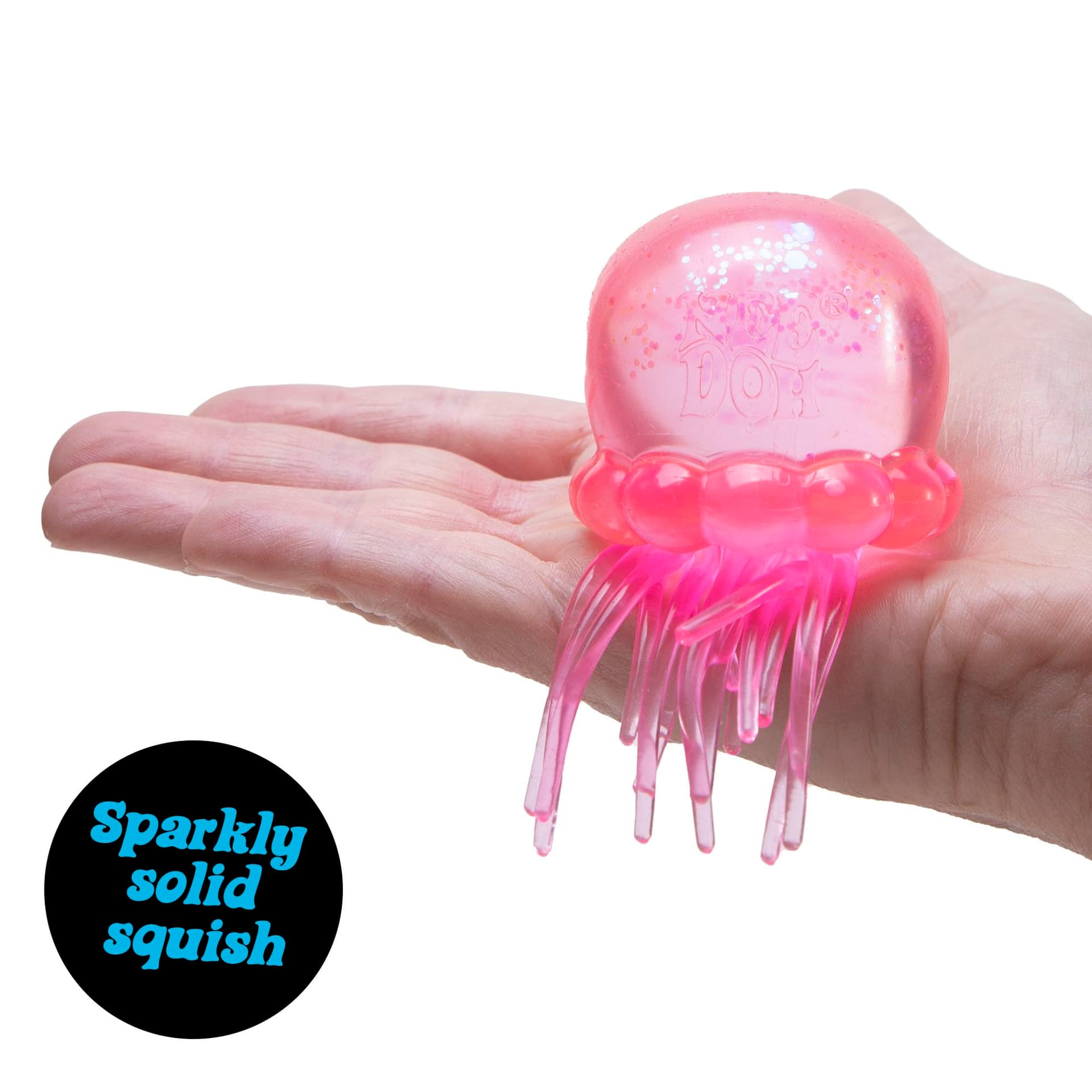 NeeDoh Jelly Squish, 3 Assorted Colours - Squeezy Stretchy Squish, Mesmerizing Shimmer, Wiggly Tentacles for Sensory Fun, Smooth Solid Texture, Ideal Stress Relief and Play thumbnail 7