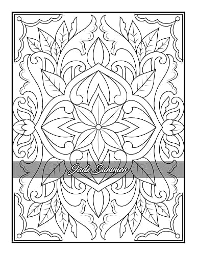 100 Amazing Patterns: An Adult Coloring Book with Fun, Easy, and Relaxing Coloring Pages thumbnail 40