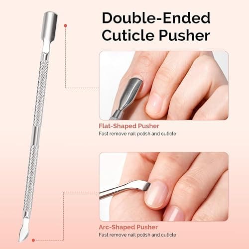 MelodySusie 14PCS Manicure Tools Kit Nail Care Kit with Nail File,Cuticle Trimmer and Pusher,Mini Sandpaper,Nail Brush and Cuticle Oil 25ML thumbnail 6