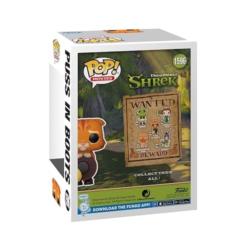 Funko Pop! Movies: Shrek Dream Works 30th - Puss in Boots in Boots - Figura in Vinile da Collezione - Idea Regalo - Merchandising Ufficiale - Giocattoli per Bambini e Adulti - Movies Fans thumbnail 3