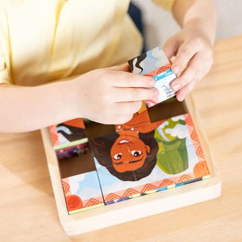 Melissa & Doug Disney Princess Wooden Toy Cube Puzzle Blocks for Boys and for Girls 3+ - FSC Certified thumbnail 5