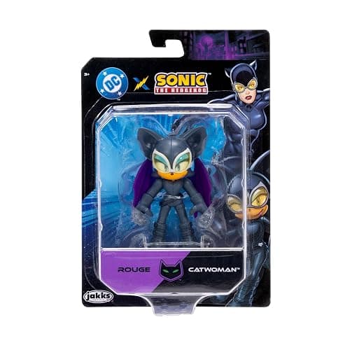 DC X Sonic Collectable 2.5 Inch Scale Action Figures Knuckles Silver Rouge Dr. Eggman Featuring Multiple Points of Articulation for Action-Packed Posing thumbnail 6