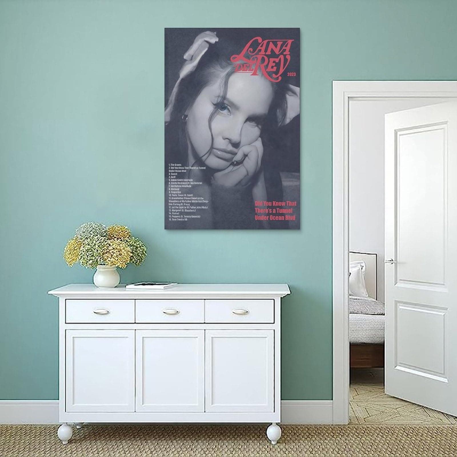 Lana Poster Del Rey Music Vintage Poster Canvas Painting Wall Art Picture Home Decor Print For Bedroom Living Room Dorm Study Bar Office 12x18inch(30x45cm) thumbnail 4