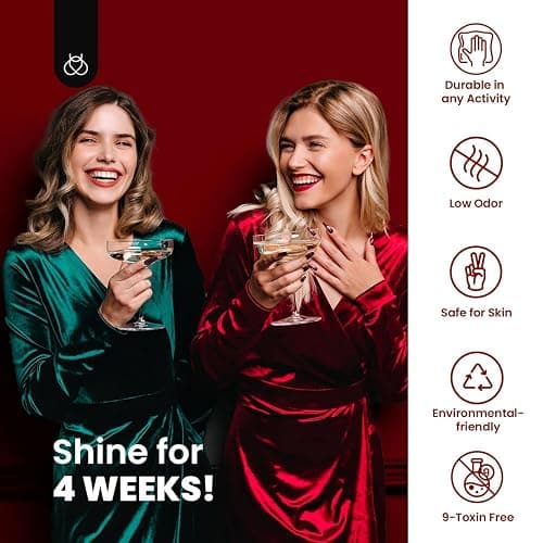 Beetles Cat Eye Gel Nail Polish Set, 6 Colors Glitter Red Pink Shiny Brown Burgundy Purple Blue Green Magnetic Effect Sparkle Stunning Nail Gel Polish Kit Soak Off UV Manicure Gifts for Women thumbnail 7